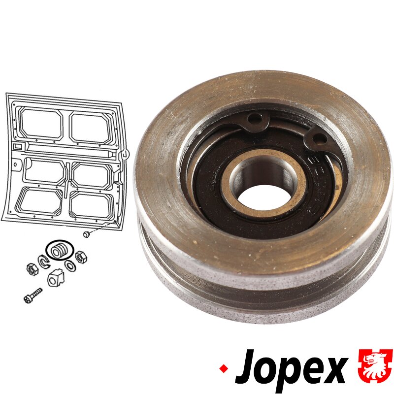 Baywindow Bus Sliding Door Hinge Roller (Central Bracket) - (Also Type 25 1979-85)