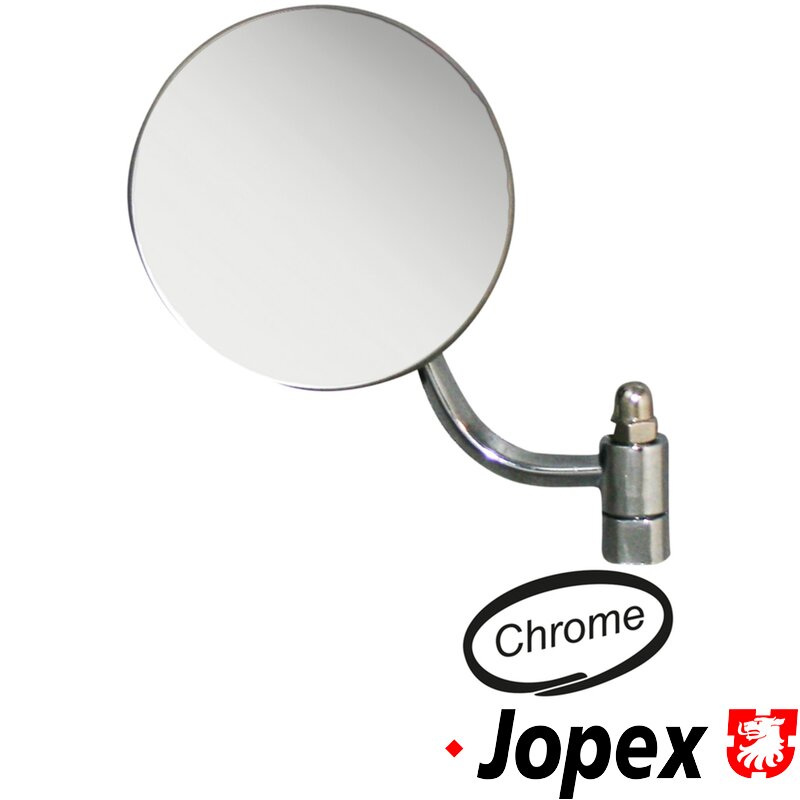 Beetle Round Hinge Pin Mirror - Left