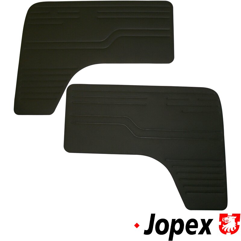 Baywindow Bus Cab Door Panels - Black Vinyl