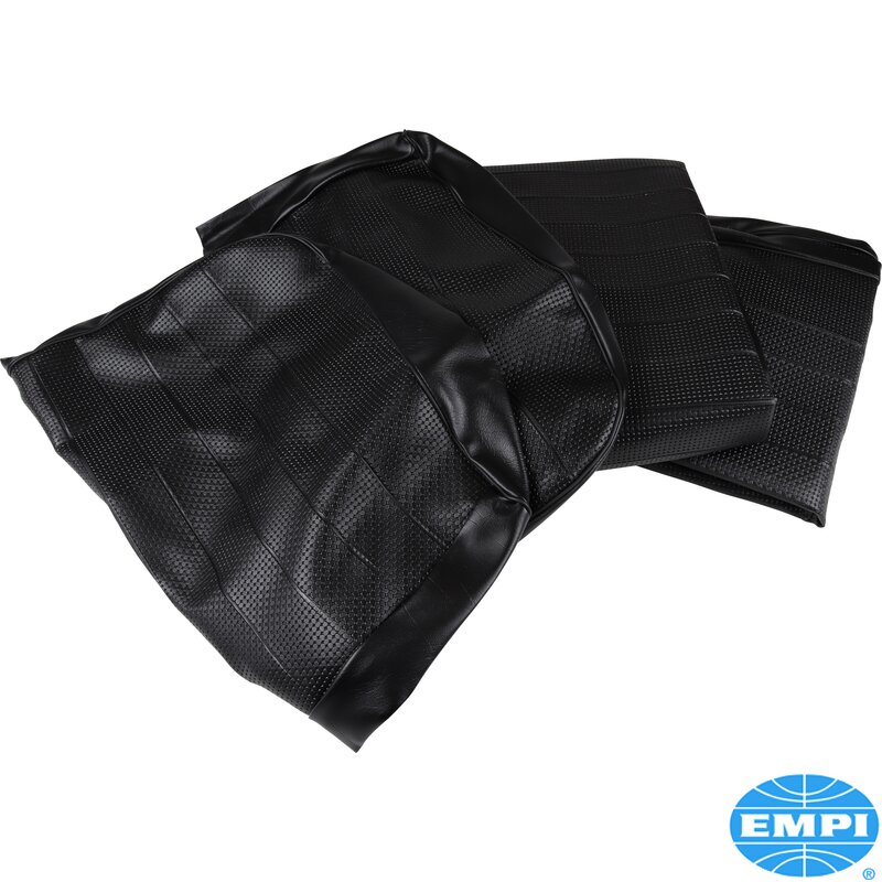 Beetle Slip Over Seat Cover Set - 1969-72 - Black Basketweave