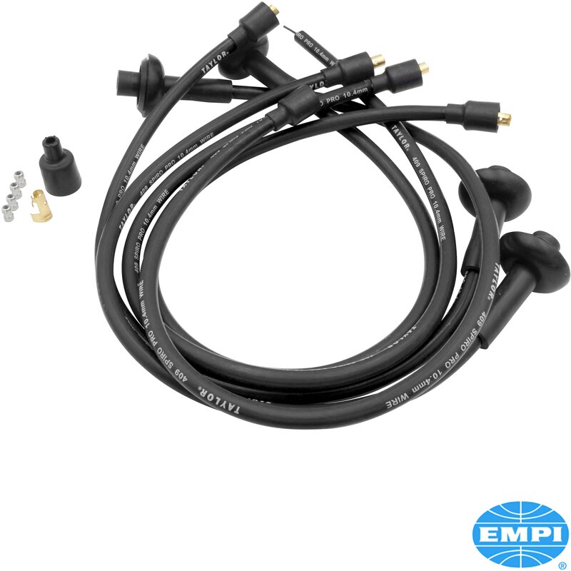 Taylor 409-Pro 10mm Black HT Lead Kit - Type 1 Engines