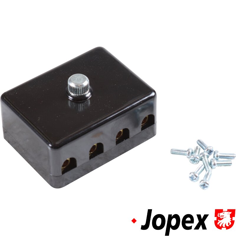 Universal 4 Pole Fuse Box - For Torpedo Style Fuses