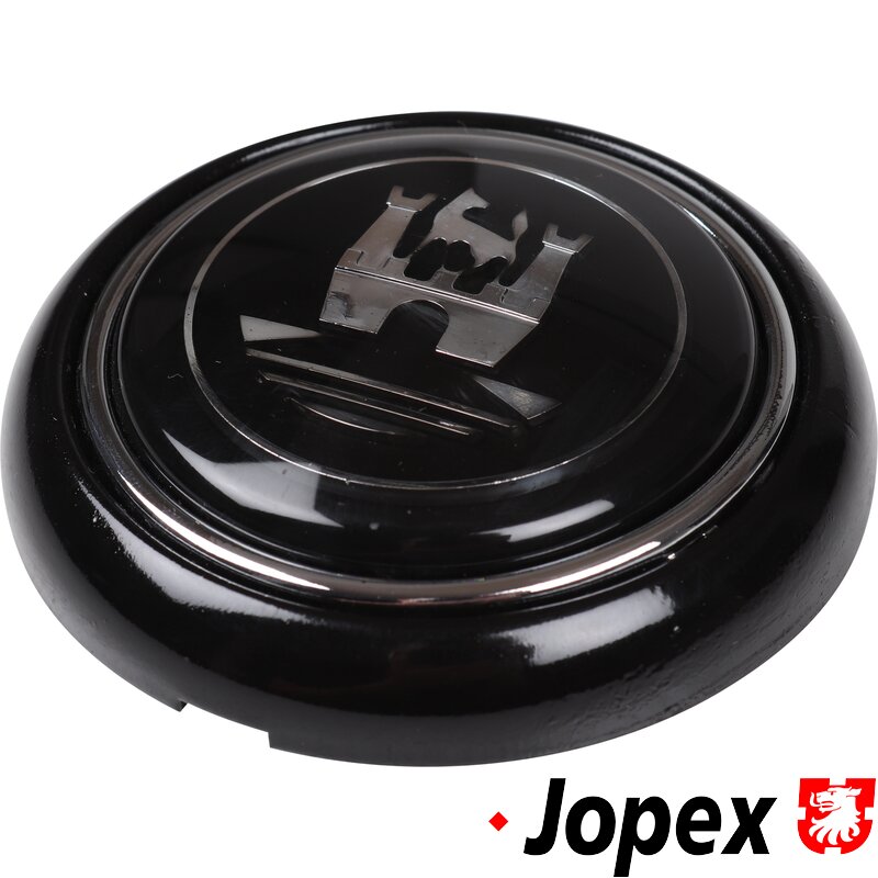 Splitscreen Bus Steering Wheel Horn Push - Black With Silver Wolfsburg Logo (Also 1950-59 Beetle)