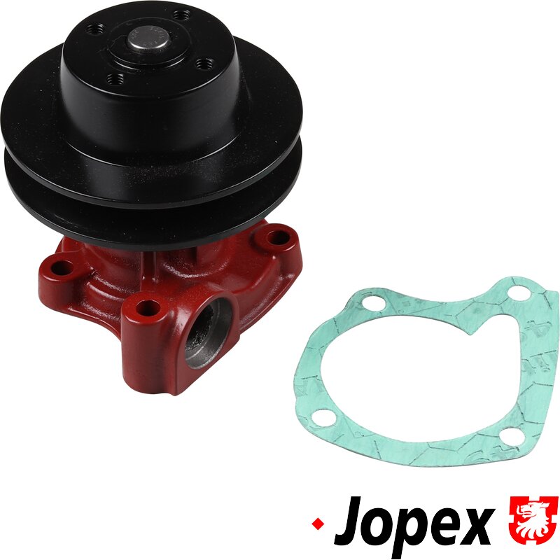 Vannpumpe med trinse og pakning