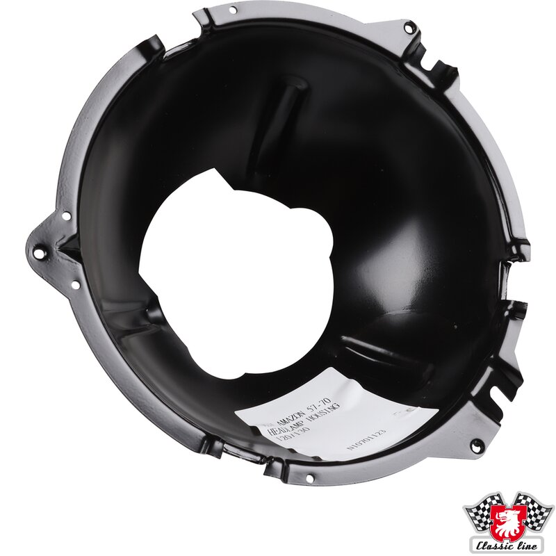 Lyskasterhus, innvendig, metall