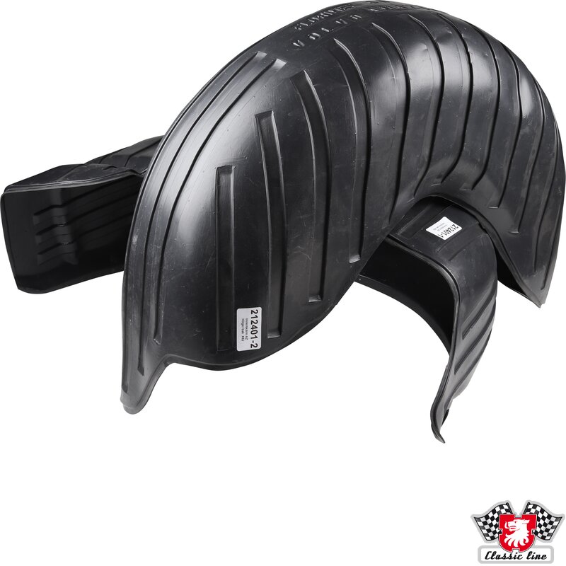 Hjulhus foring sett bak plast