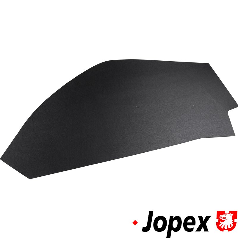 Støvlettinner papp uten hull, svart, venstre