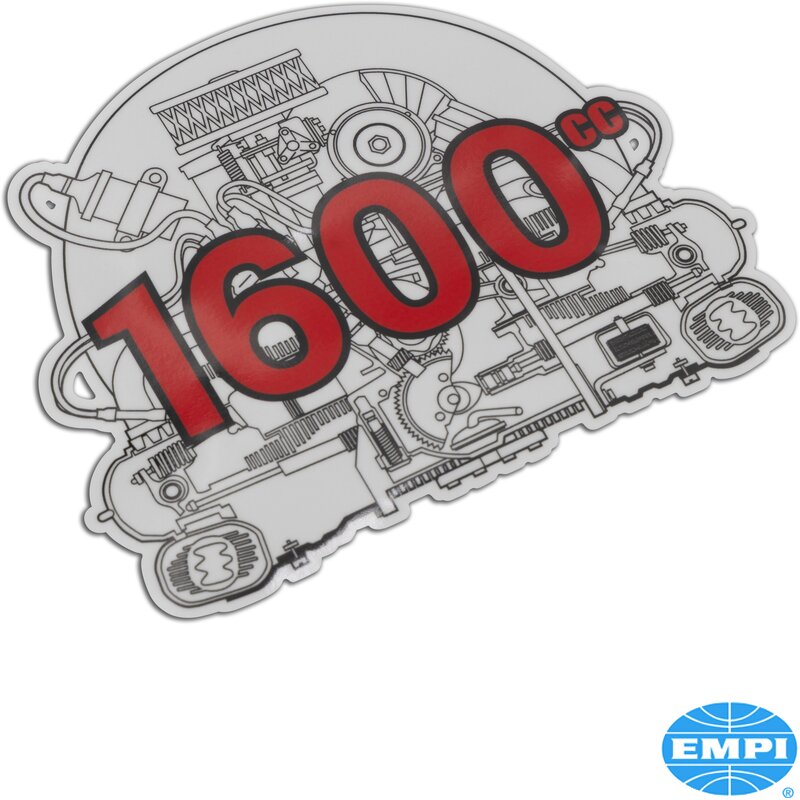 Klistremerke, motor 1600cc