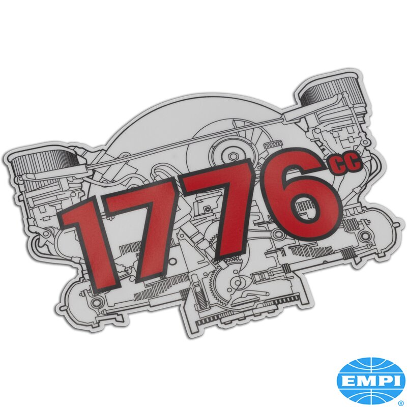 Klistremerke, motor 1776cc