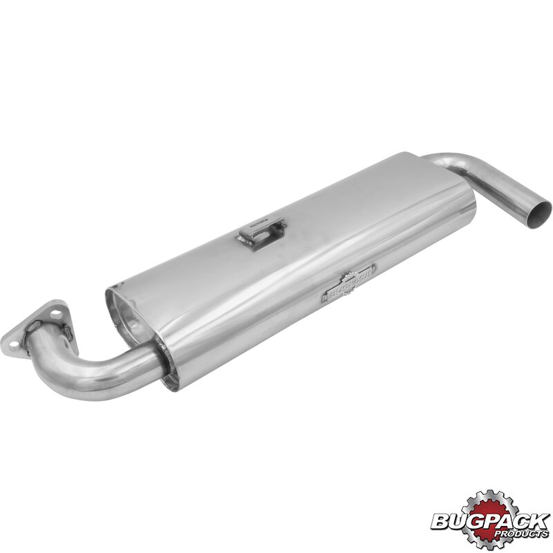 Bugpack Stainless Steel Single Quiet Pack Muffler