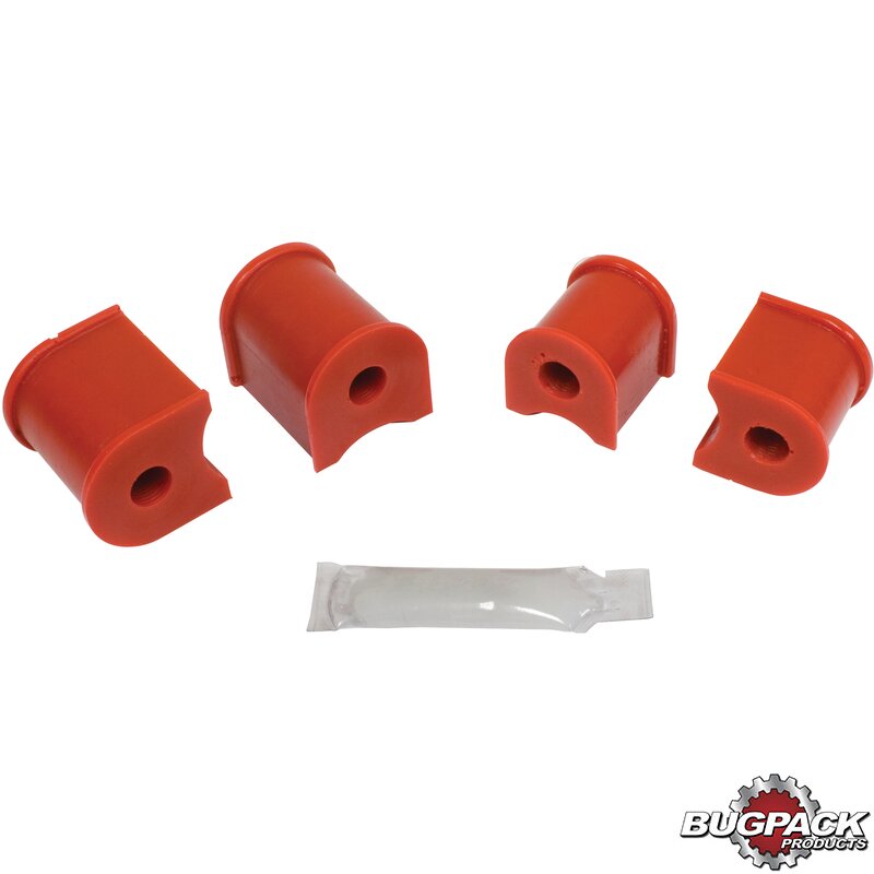 Grommetsett for stabilisator, foran, Ø12 mm, rød, Bugpack